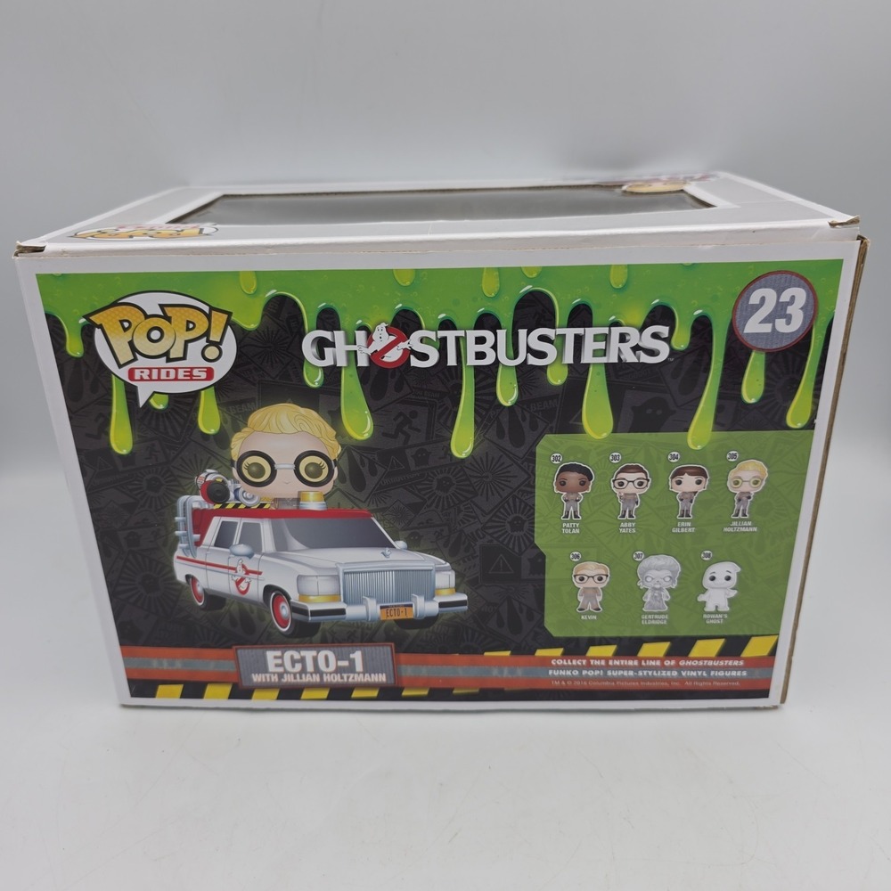 Funko Pop Rides Movies Ghostbusters ECTO-1 w/Jillian Holtzmann 23 Vinyl Figure - Picture 4 of 8